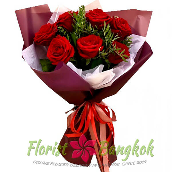 7 Red Roses from Florist-Bangkok - Online Flower Delivery Bangkok 2