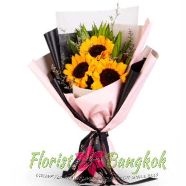 3 Sunflowers from Florist-Bangkok - Online Flower Delivery Bangkok