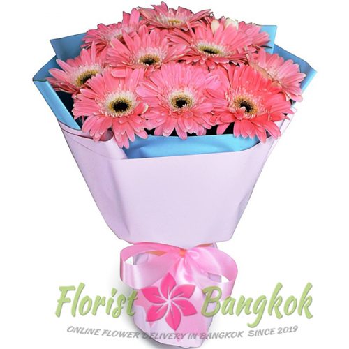 10 Pink Gerberas from Florist-Bangkok - Online Flower Delivery Bangkok