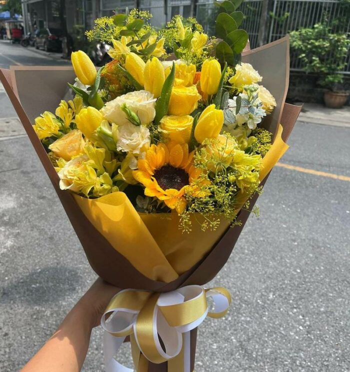 My Sunshine mixed flowers Bouquet from Florist-Bangkok
