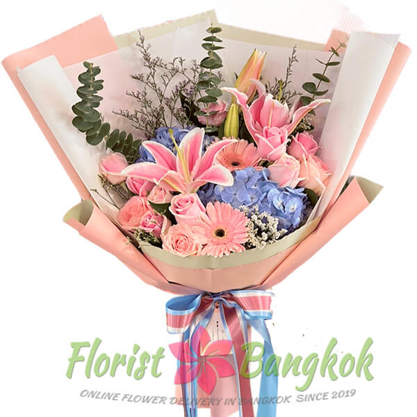 Pink Feeling bouquet - Florist-bangkok