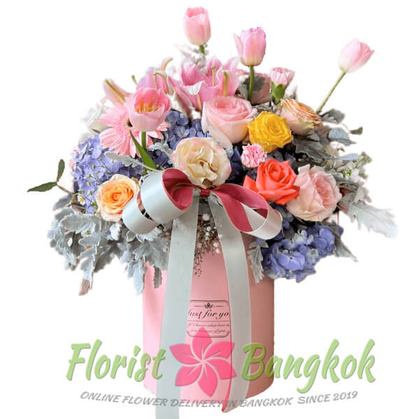Spring Blossom Flower box - Florist-Bangkok