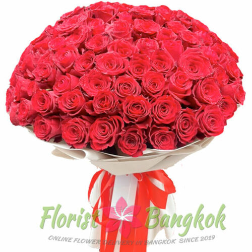 100 Red Roses (Valentine's day) - Florist-Bangkok