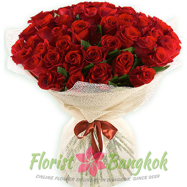 50 Red Roses (Valentine's day) - Florist-Bangkok