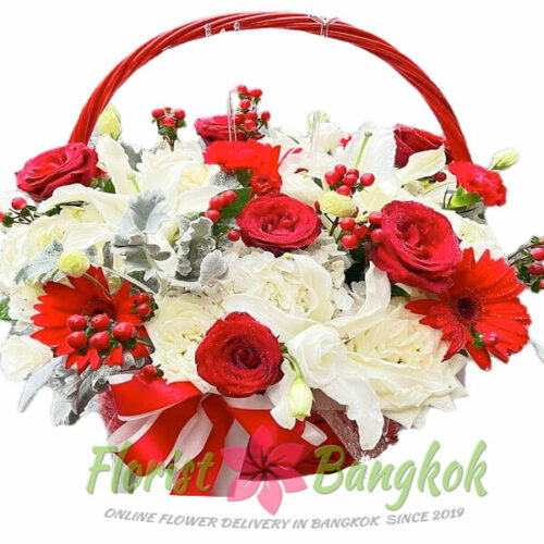 The Sound of Love flower basket from Florist-Bangkok.